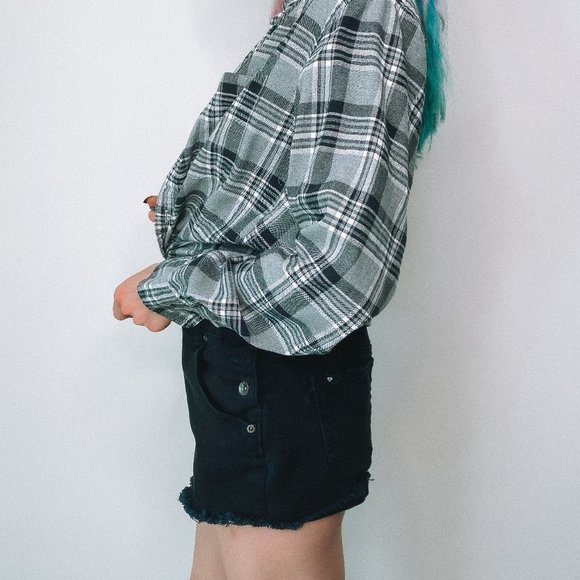 Grey and White Flannel - Picture 4 of 5